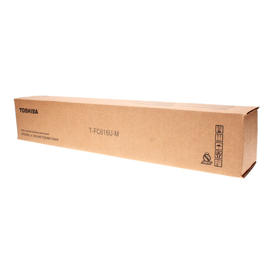 Toshiba T-FC616U-M (TFC616UM) Toner Cartridge, Magenta 39.2K Yield