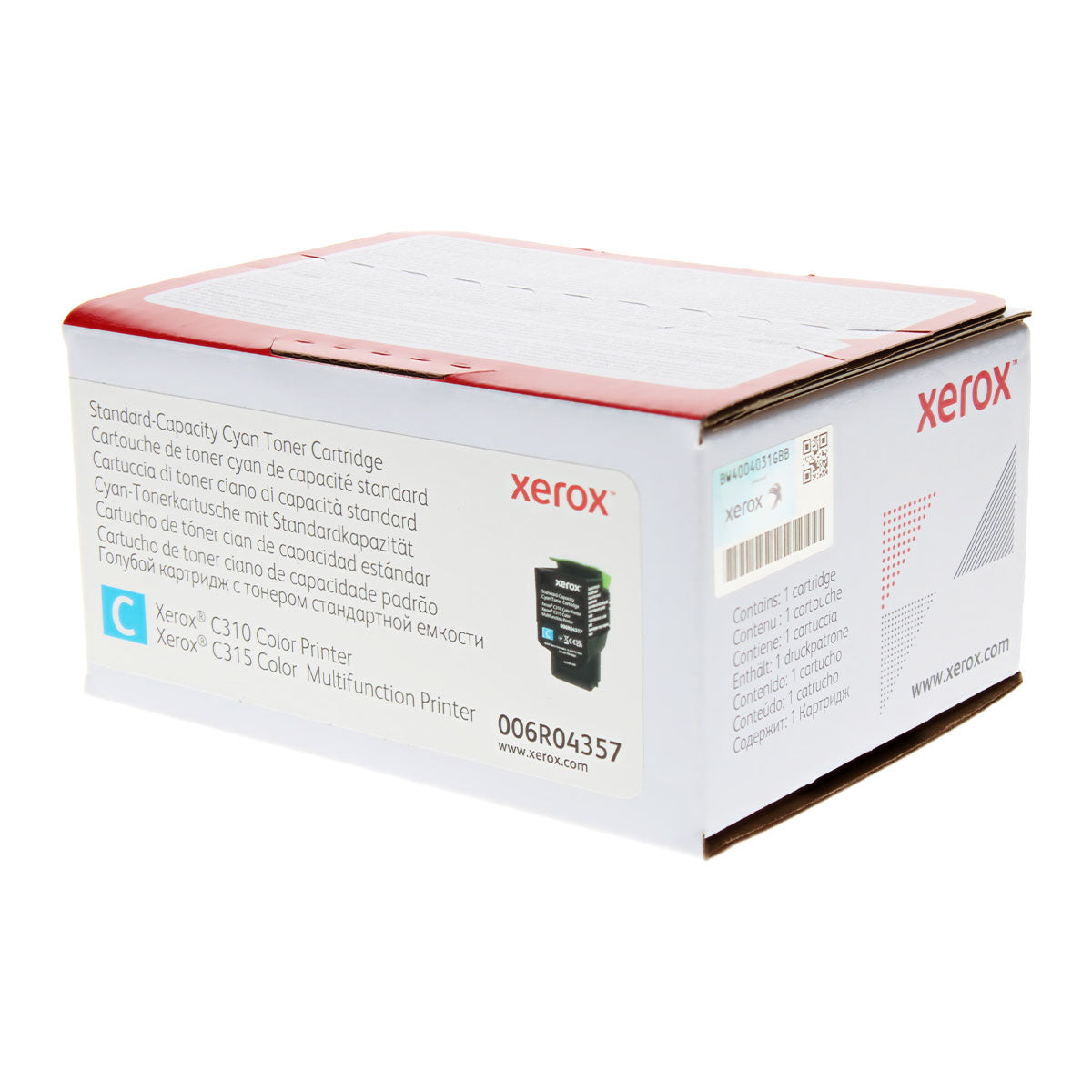 Xerox (6R04357) Toner Cartridge, Cyan 2K Yield