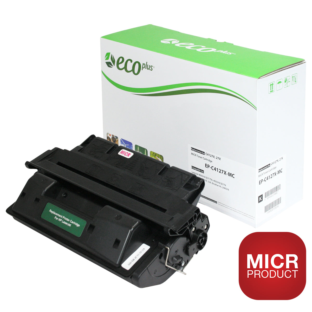 HP 27X Remanufactured Toner Cartridge Micr Black 10K High Yield