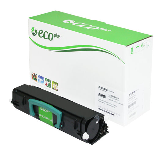 Lexmark E260A21A Remanufactured Toner Cartridge Black 3.5K Yield