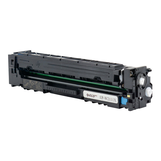 HP 206X Remanufactured Toner Cartridge Cyan 2.45K High Yield (Used Chip)