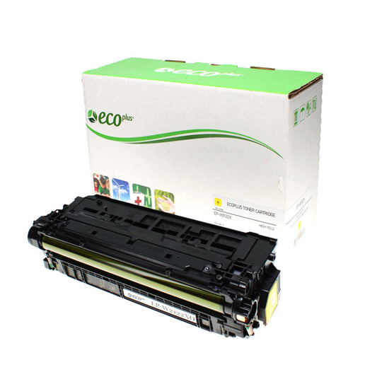 HP 212X Remanufactured Toner Cartridge Yellow 10K High Yield (Used Chip)