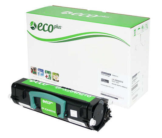 Lexmark X264H21G Remanufactured Toner Cartridge Black 9K High Yield